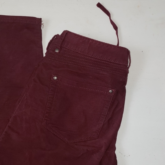 Athleta solid slim corduroy pants Cherrywood Red - Picture 5 of 8